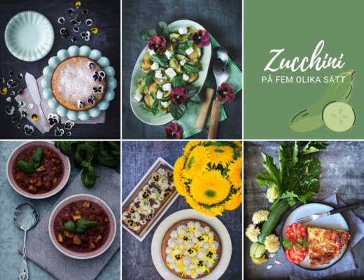 zucchini på fem olika sätt
